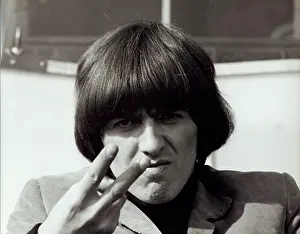 Backwards: George Harrison of The Beatles pop group