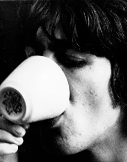 Demise: George Harrison of The Beatles pop group, cup of tea