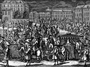 Welf: George I, (1660-1727), funeral procession