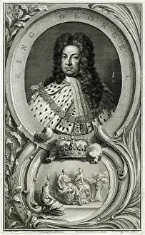 Kneller: GEORGE I/KNELLER/HOUBRAK