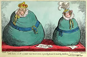 Satirised: George IV and Queen Caroline satirised