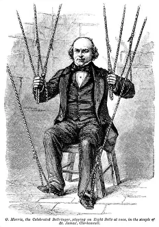 Ringing: George Morris, the celebrated bell ringer, on 8 bells, 1863