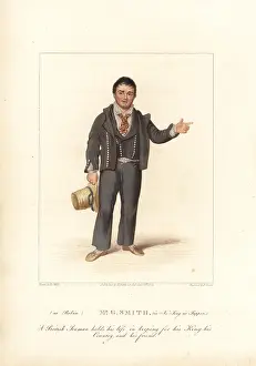 Berthoud: George Smith in No Song No Supper, 1822