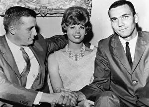 Sharkskin: George Steinbrenner (left), shakes hands ?