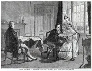 Pease: George Stephenson at Darlington - embroidery
