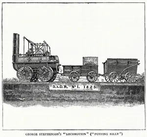 Stephensons: George Stephenson Locomotion Puffing Billy