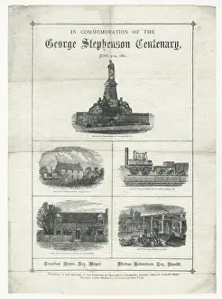 Napkin: George Stephenson's Centenary napkin