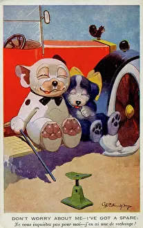 Wordplay: George Studdy, Bonzo greetings postcard