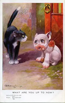Suspicious: George Studdy, Bonzo greetings postcard
