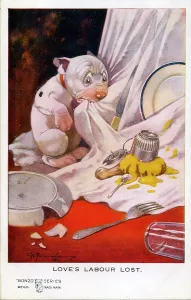 Mustard: George Studdy, Bonzo greetings postcard