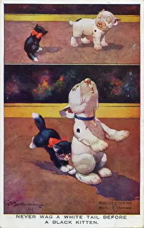 Painful: George Studdy, Bonzo greetings postcard