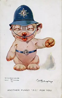 Signalling: George Studdy, Bonzo greetings postcard