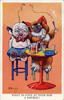 Reg Richardson Collection: George Studdy, Bonzo greetings postcard
