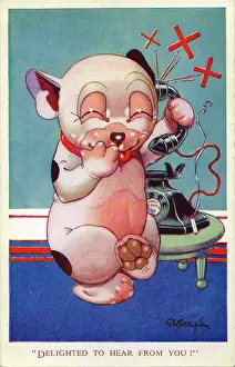 Hear: George Studdy, Bonzo greetings postcard