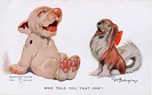 Joke: George Studdy, Bonzo greetings postcard