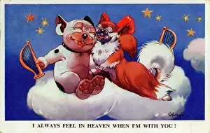 Reg Richardson Collection: George Studdy, Bonzo greetings postcard