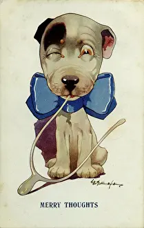 Wishes: George Studdy, Bonzo greetings postcard