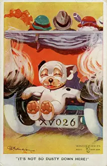 Reg Richardson Collection: George Studdy, Bonzo holiday postcard