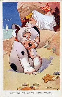 Suggestive: George Studdy, Bonzo holiday postcard