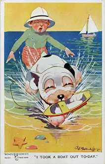 Splash: George Studdy, Bonzo holiday postcard