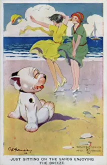 Suggestive: George Studdy, Bonzo holiday postcard