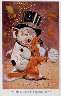 Streamers: George Studdy, Bonzo postcard