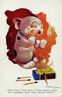 Matches: George Studdy, Bonzo postcard