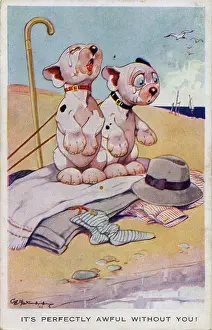 Socks: George Studdy, Bonzo postcard