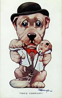 Worry: George Studdy greetings postcard