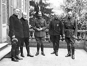 Foch: George V with military leaders during First World War