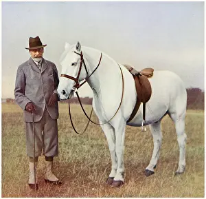 Informal: George V with his pony, Jock
