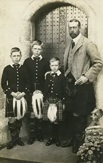 Abergeldie: George V with three of his sons