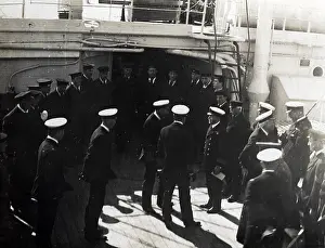 Orkneys: George V visiting HMHS Plassy, WW1