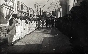 Orkneys: George V visiting HMHS Plassy, WW1