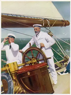 Keen: George V on his yacht, Britannia