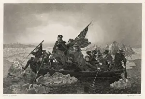 Trenton: George Washington crossing the Delaware River