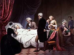 1731: George Washington On His Death Bed