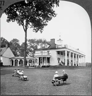 Stereograph: George Washington - Home - Mount Vernon