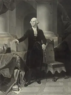 Federalist: George Washington, mezzotint engraving after