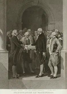 Federalist: George Washington taking the Oath of President