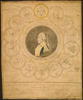 Gwgroup: George Washington's portrait encircled by ?