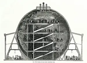 Wyld: George Wyld?s model of the Earth 1851
