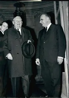 Matignon: Georges Pompidou and Ludwig Erhard of Germany