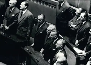 Frey: Georges Pompidou and others, National Assembly session
