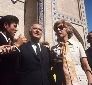 Uzbek: Georges Pompidou on visit to USSR, 1970