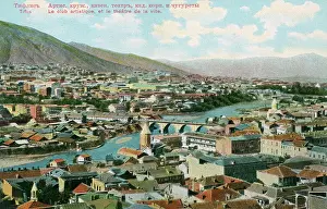 Tiflis: Georgia - Panoramic view over Tbilisi
