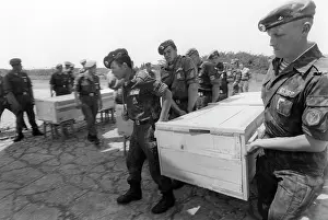 Coffins: Georgian-Abkhaz conflict, 1993
