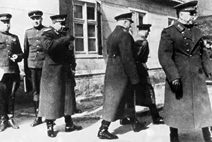 Inspected: Georgy Zhukov and his staff viewed a bridgehead on the Oder
