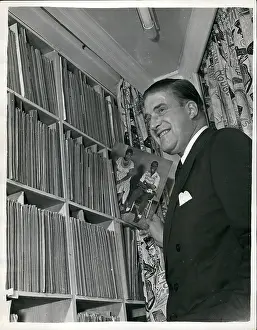 Chooses: Gerald Lascelles with record collection at Fort Belvedere