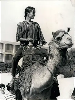Audiard: Geraldine Chaplin, actress, riding a camel, Jerusalem